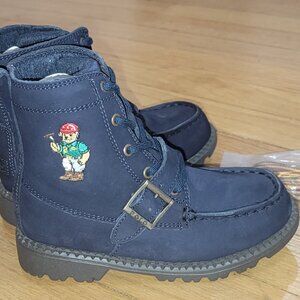 Polo by Ralph Lauren Navy Kids Boots